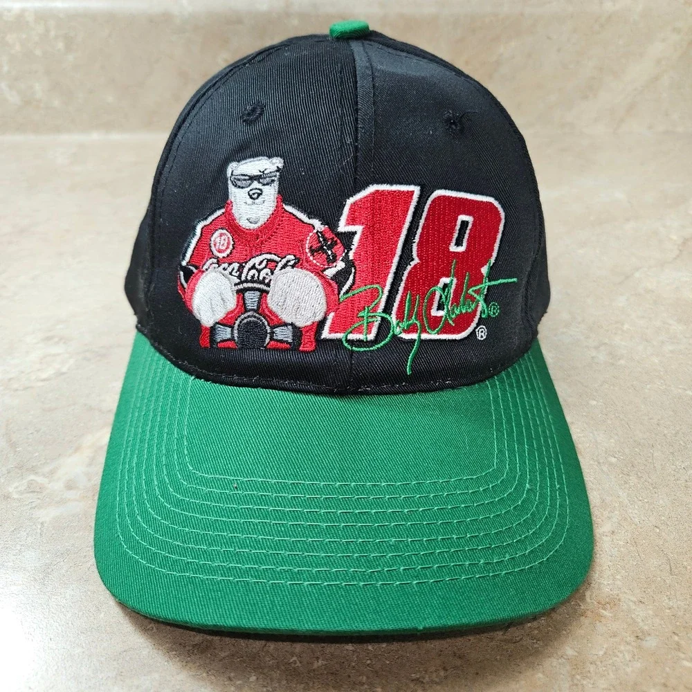 VTG Chase Authentics NASCAR Bobby Labonte #18 Coca-Cola Polar Bear Hat snap back